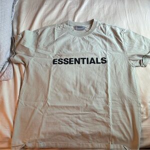 Essentials Beige Men's Short Sleeve Tee